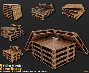Wooden Pallet | Game Ready-VOL01