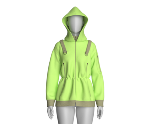 Girls Hooded Jacket V3 | Marvelous / Clo3d / obj / fbx