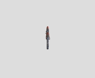 AKM Assault Rifle 3D Model Game Ready Lowpoly PBR FBX OBJ BLEND Low-poly 3D model