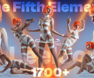 Leeloo Pose and Acting Reference Pack – 1700+ Poses Inspired by The Fifth Element