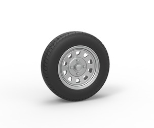 Wheel of New Zealand Ministock car Scale 1:25