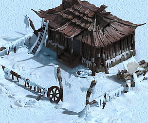 model - Snow - sparsely populated residential 01