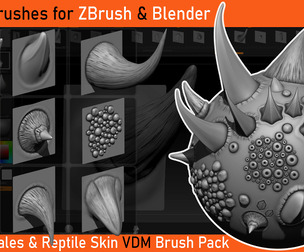 30 Scales reptilian and dragon VDM brushes