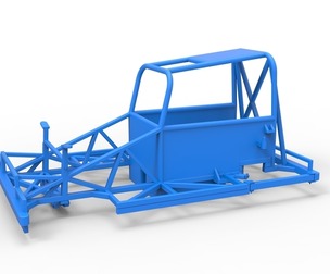 Frame of New Zealand Ministock car Scale 1:25