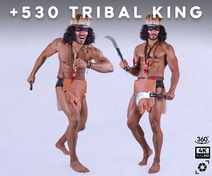 +530 Tribal King Reference Pictures – Vol 15 | 360° Shots