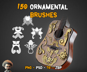 150 Ornamental Brushes + IMM - Vol 50