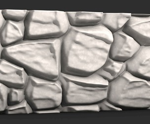 Modular Stone Wall Segments for 3D Printing
