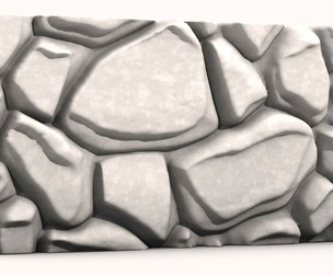 Modular Stone Wall Segments for 3D Printing