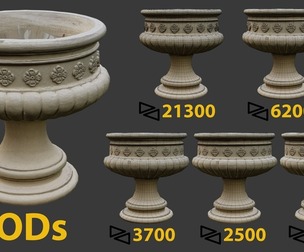 large flower pot 5 lods