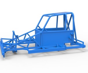 Frame of New Zealand Ministock car Version 2 Scale 1:25