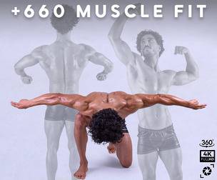 +660 Muscle Fit Reference Pictures – Vol 34| 360° Shots