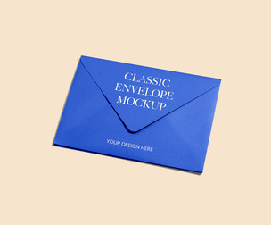 Classic Envelope Mockup PSD Template - Stationery & Invitation Branding