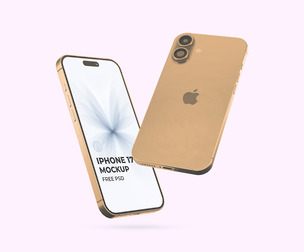 iPhone 17 Mockup PSD Template - UI/UX & App Presentation