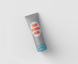 Cosmetic Cream Tube Mockup PSD Template - Health & Beauty
