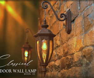 Classic 3D Wall-Mounted Outdoor Lamps - MODEL 04 -