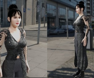 City Fashion Female - Fully Rigged 3D Character