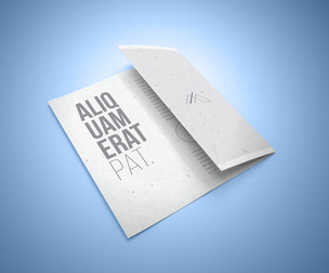 Trifold Brochure Mockup PSD Template - Open View
