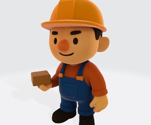 Construction Worker 3D print