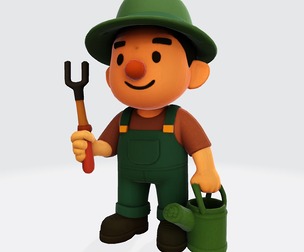 Cartoon Workers 3D Print Pack (6 Models) – Low Poly Printable Characters | STL, OBJ