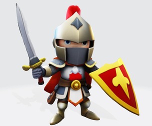 Cute Knight 3D Model Print Ready Figurine