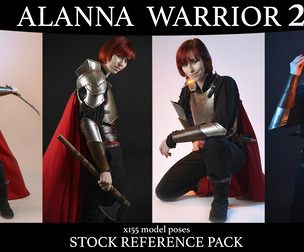 Alanna Warrior - Fantasy stock model reference pack 2