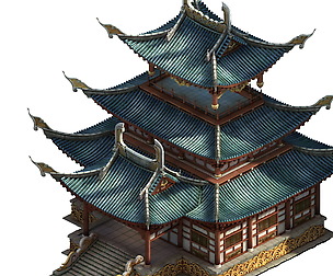 el - Taoist comprehension scene - tower temple 01