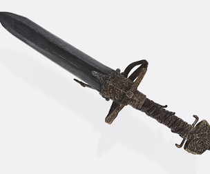 Ornate Fantasy Dagger – Rig-Ready Low-Poly Sword for 3D Printing, Games & Animation