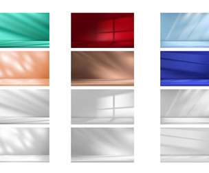 12 Studio Backgrounds, Podium Light Shadow, Soft Light, EPS File