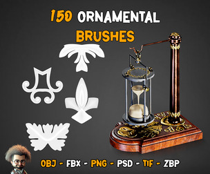 150 Ornamental Brushes + IMM - Vol 48