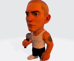 the high-poly Eminem 3D model for 3D printing
