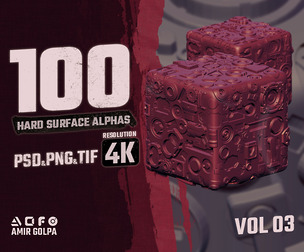 Hard Surface Alpha Pack Vol. 03