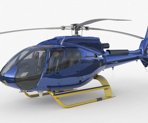 Airbus H130 High Detail 3ds max Vray 3D model