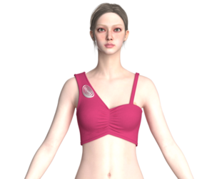 Girls Fashion Bralette Top V3 | Marvelous / Clo3d / obj / fbx