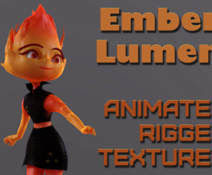 Pixar Elemental Ember Lumen PBR