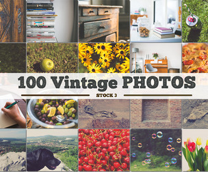 100 Vintage Photos Stock Backdrops, Everyday Life, Nature, Food, Landscape, Wood Texture