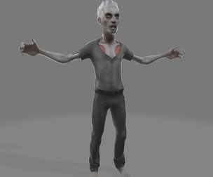 Zombie Awaken – Halloween 3D Model for Games, Film, AR/VR & 3D Print