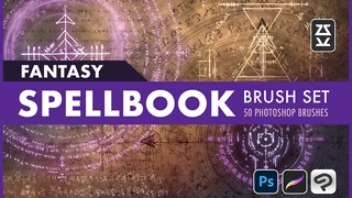 Fantasy Spell Book Brush Set cover