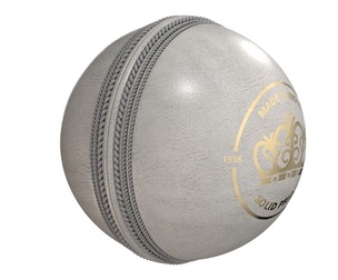 Cricket ball white crown