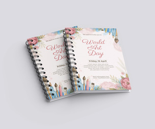 Dual Spiral Notebook Mockup PSD Template