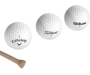 Golf balls and Tee