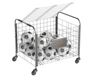 Metal ball storage steel and soccer balls