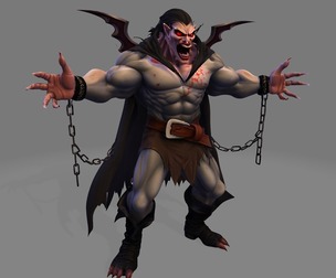 Bloodpact Fiend – Demonic Vampire Lord for Halloween, Animation & 3D Print