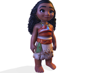 Stylized Moana – Polynesian Heroine 3D Printable Figurine for Fan Collections & Display
