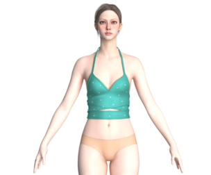 Girls Fashion Bralette V5  | Marvelous / Clo3d / obj / fbx
