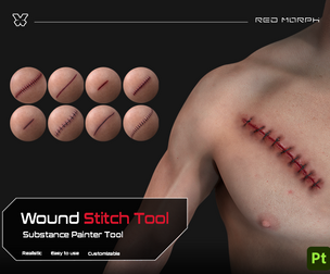 Wound Stitch Tool_Substance Painter