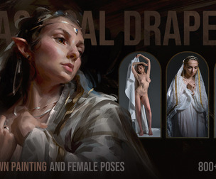 800+ Classical Drapery: Lane Brown Painting & Female Poses