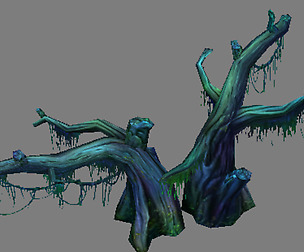 Game Model Arena - grass flowers trees 02 01