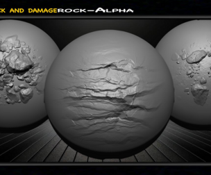 +50 Crack & Damage Rock Alpha Pack