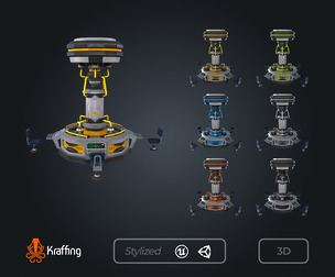 SCI-FI Chemical Laboratory V1 - Futuristic Research Lab – Game Ready