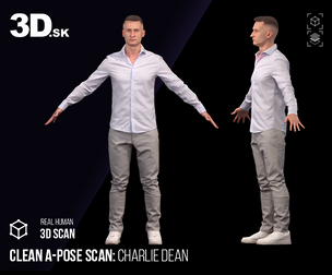 Clean A Pose 3D Scan | Charlie Dean Clothed